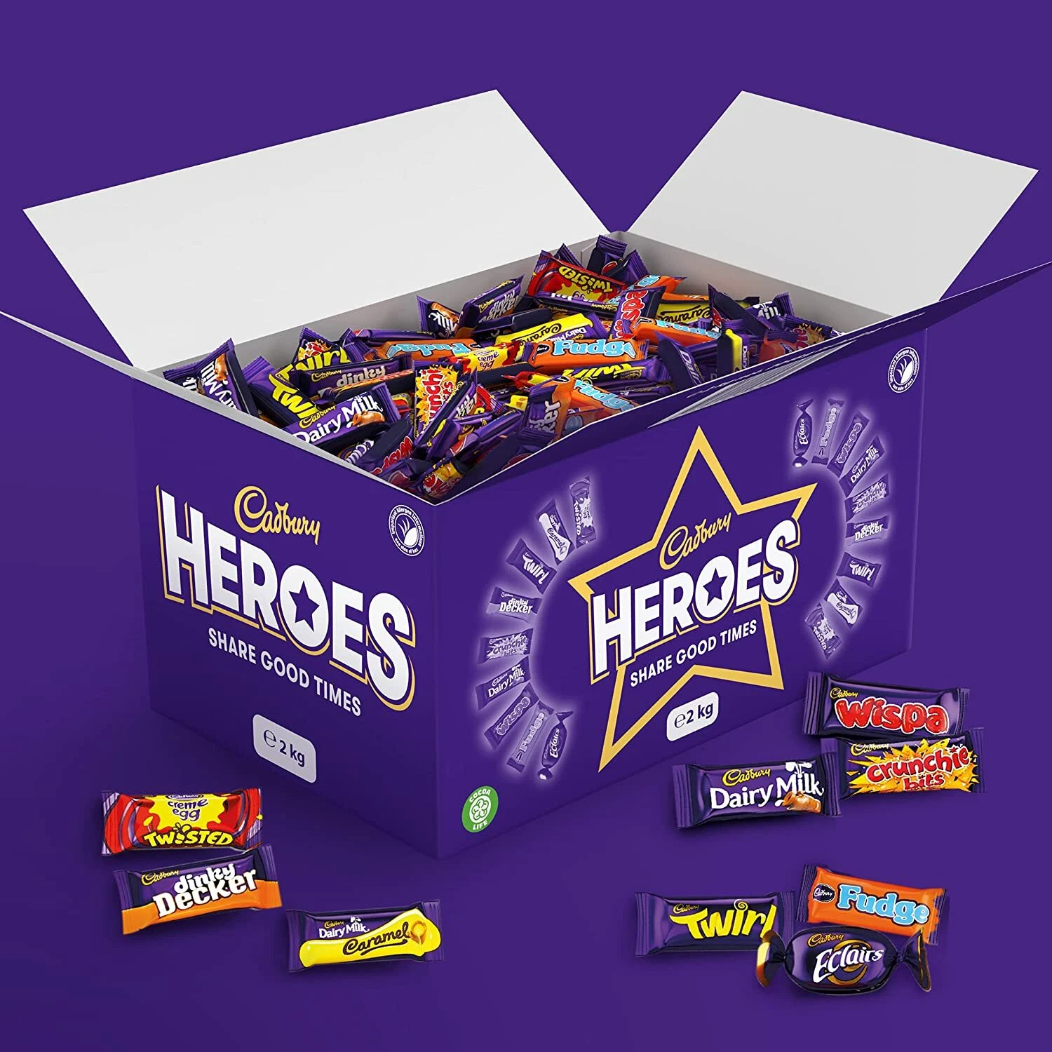 Cadbury Heroes Chocolate Bulk Sharing Box 2kg
